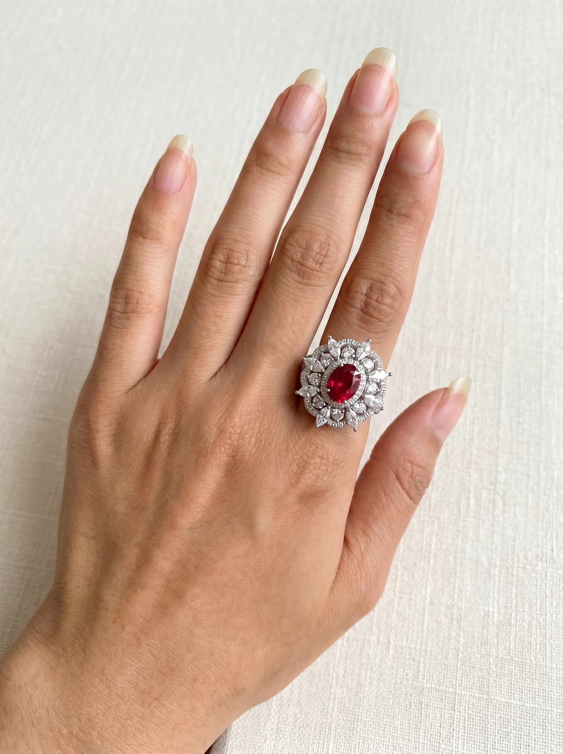 Bloomy Magnolia Ring