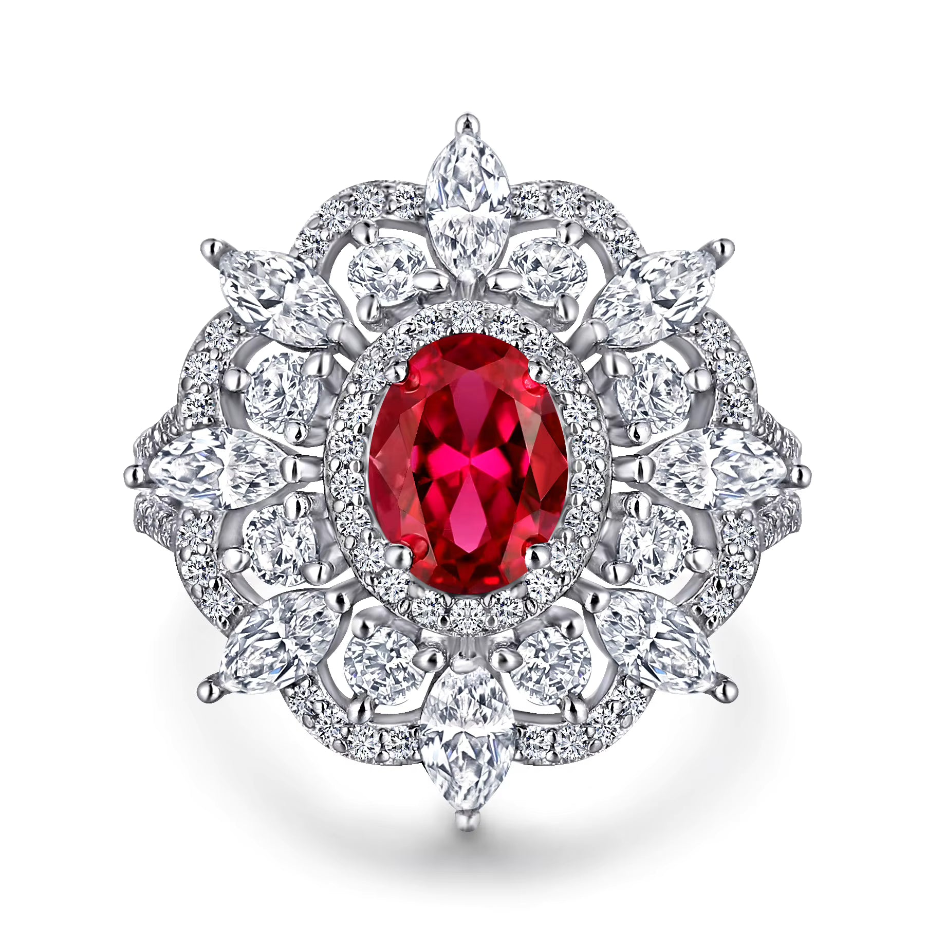 Bloomy Magnolia Ring