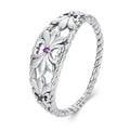 Flower decoration twisted Ring