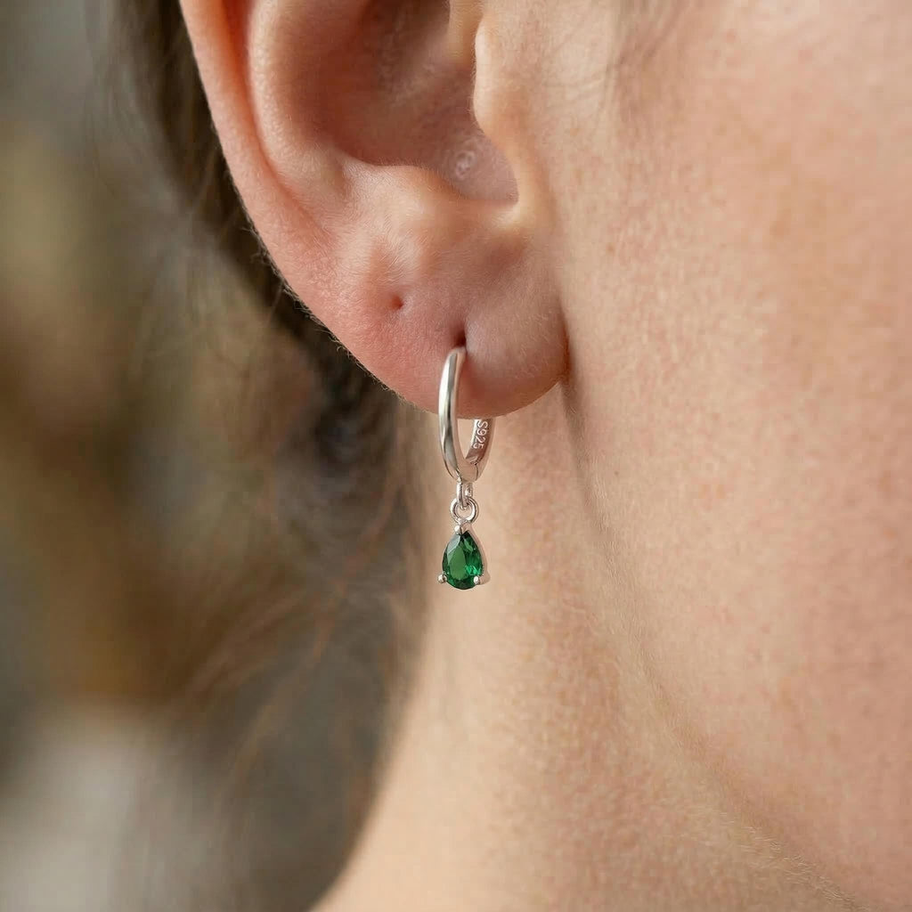 Teardrop Silver Earrings