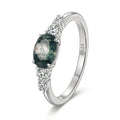 Moss Agate Ring