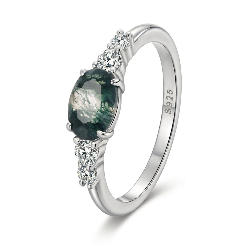 Moss Agate Ring