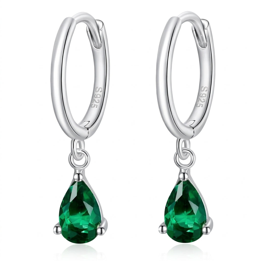 Teardrop Silver Earrings